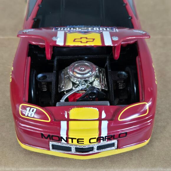 Rare Bobby Labonte 1996 Hall of Fame #18 Monte Carlo Race Car Bank with Key - Picture 7 of 9